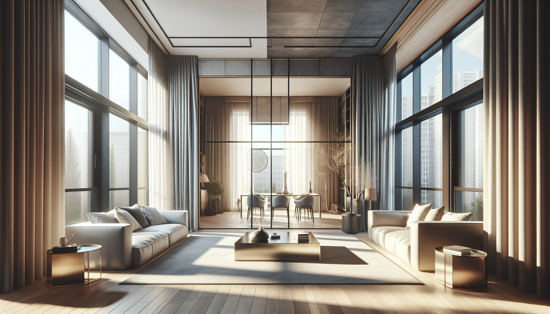 Comparative overview of fiberglass and aluminum windows in a modern home