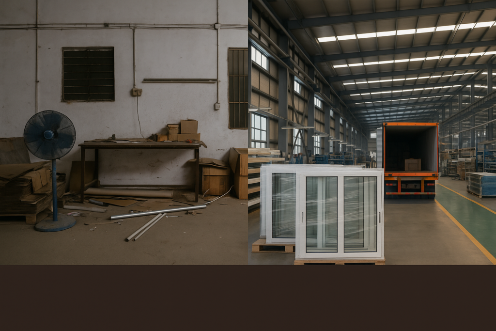 Old Workshop vs Modern Factory